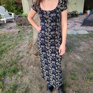 Vintage 90's Floral Maxi Dress